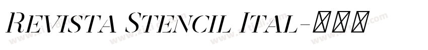 Revista Stencil Ital字体转换